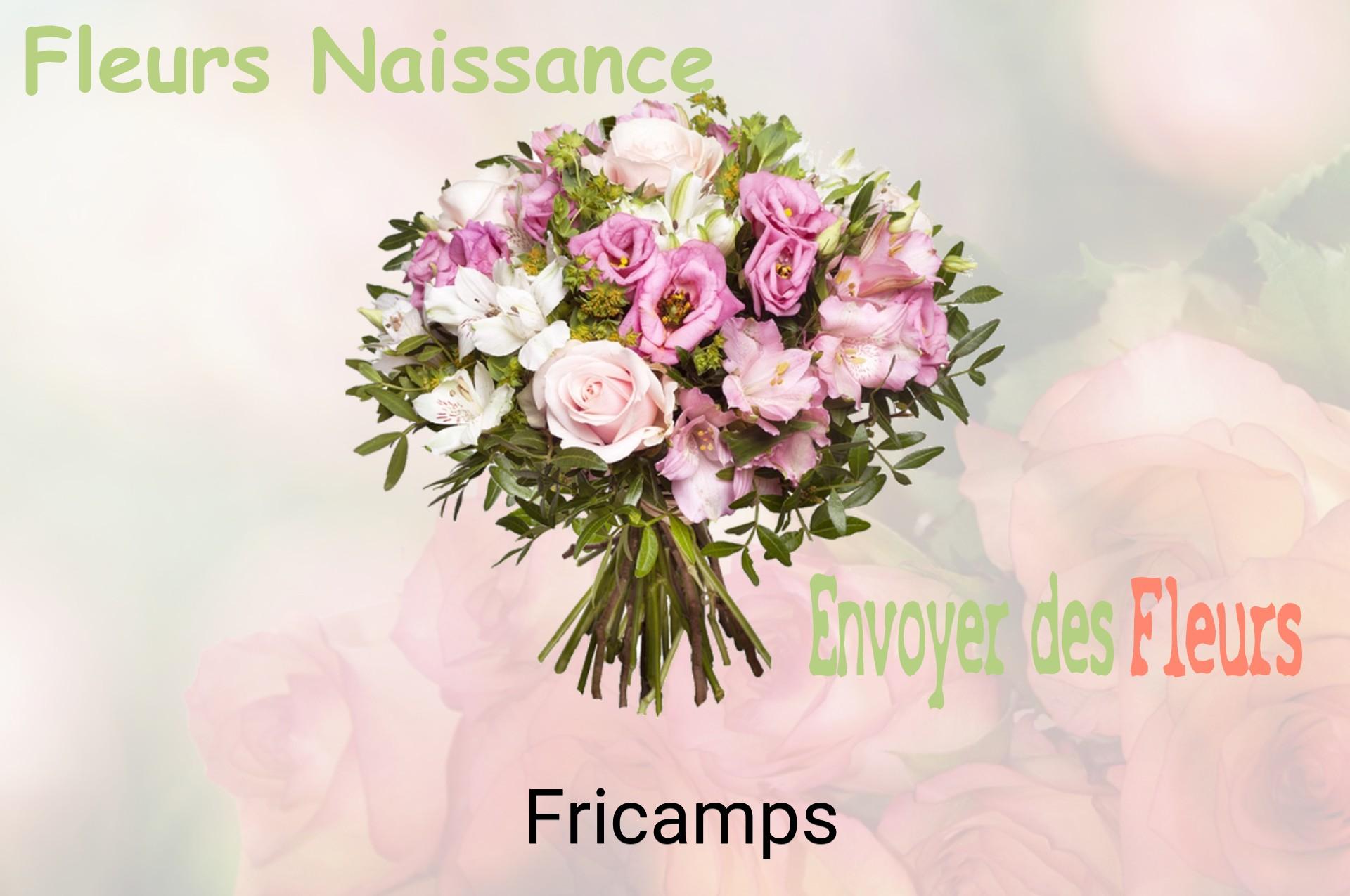 Bouquet de fleurs de naissance livré à Fricamps